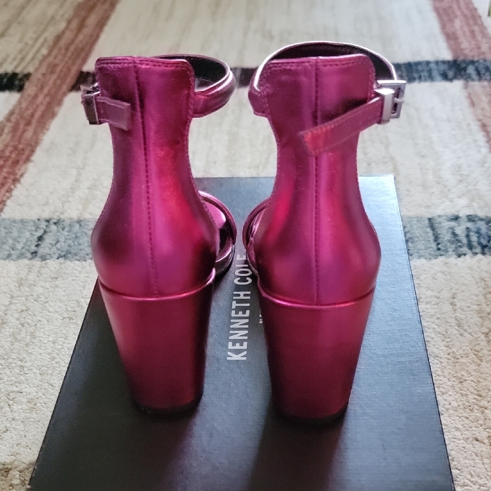 Kenneth Cole Women's Pink Heeled Sandals - Picture 3 of 5